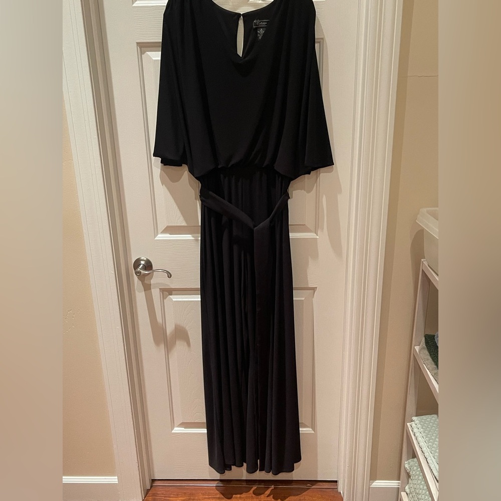 dressbarn Black Maxi jumpsuit Plus XL - Picture 4 of 10